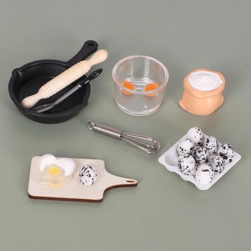 Handcrafted Miniature Bakery Counter With Wood Resin Plastic For Dollhouses Accessories Realistic Cooking Station Photography Prop
