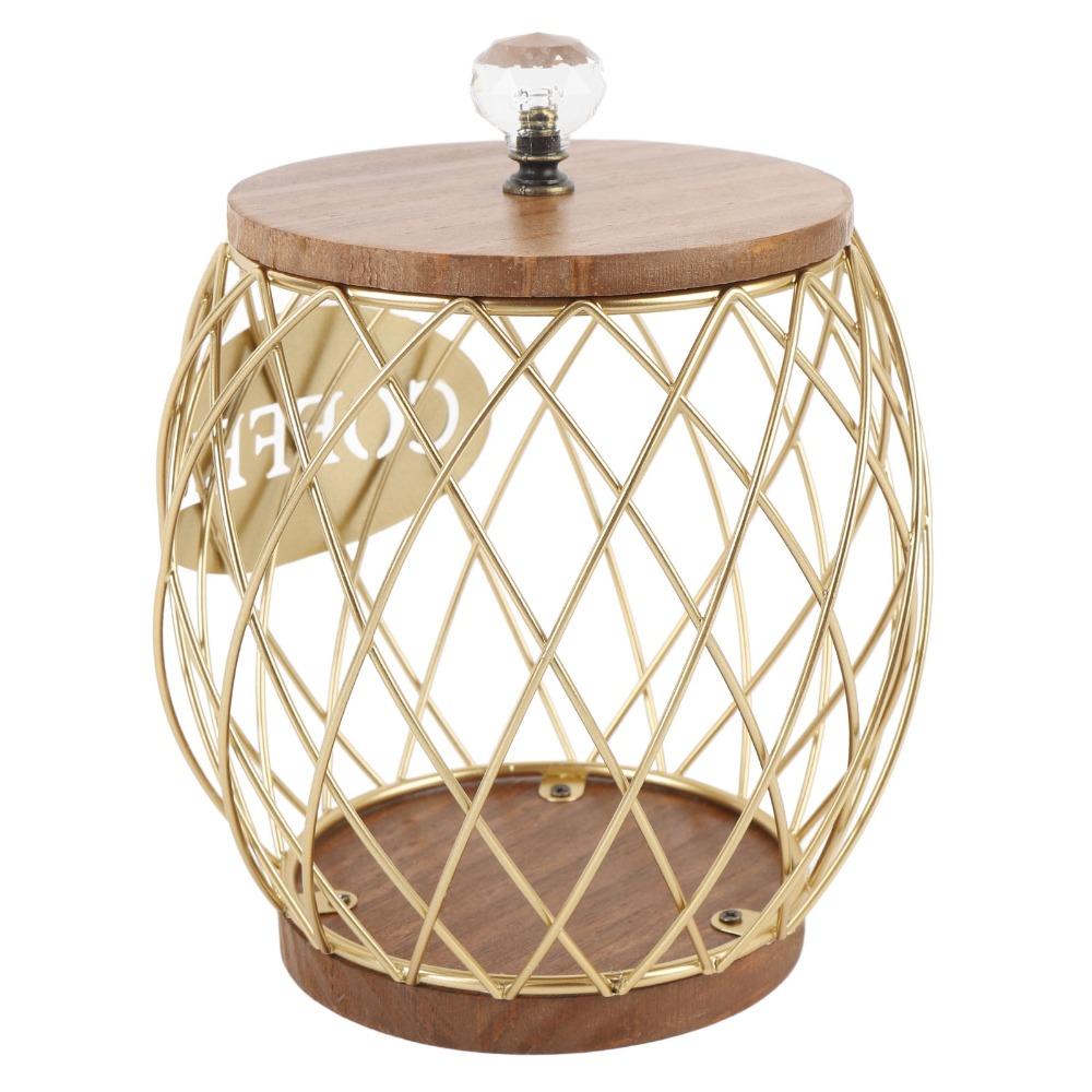 Wooden Base Coffee Pod Storage Fruit Shaped Coffee Pod Rack Coffee Capsule Holder Coffee Station