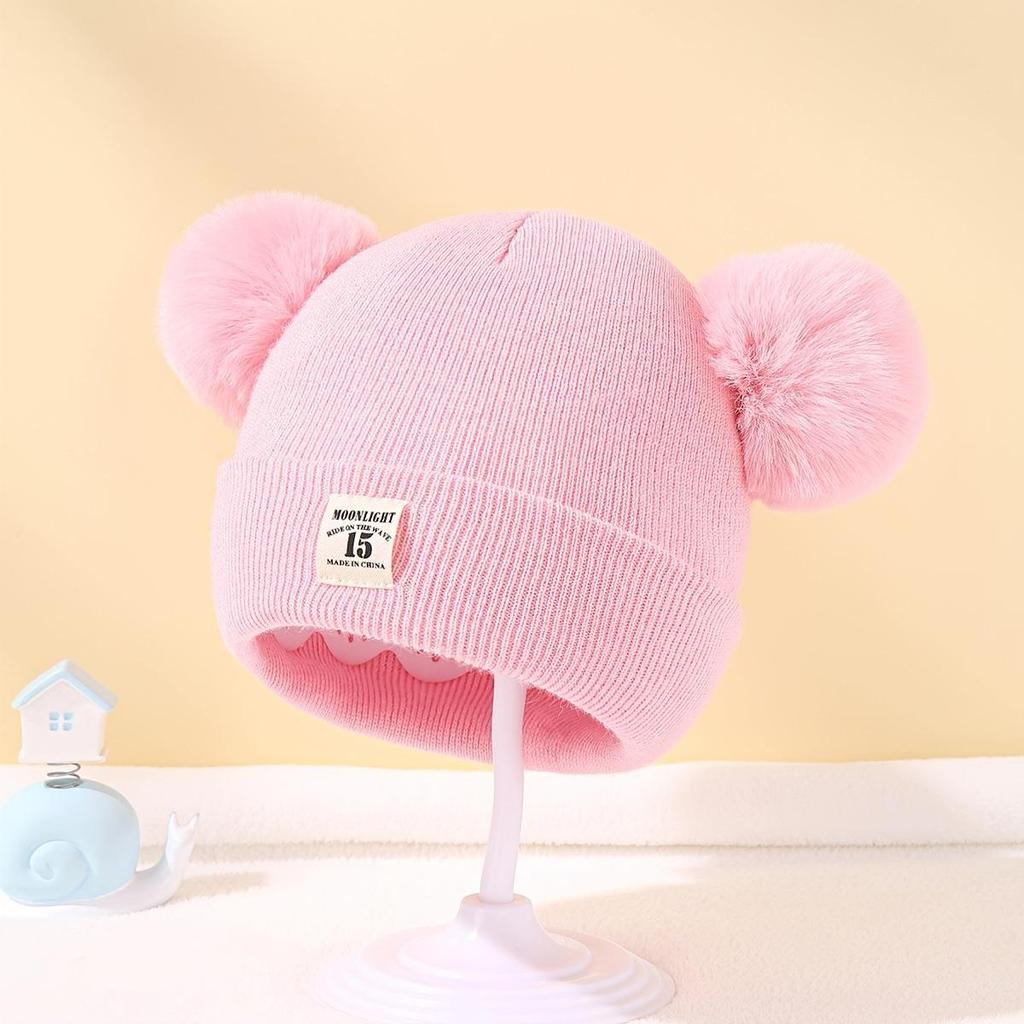 Cozy Infant Hat: Soft Double-Layer Cap for Boys & Girls (0-12 Months) - Perfect for Autumn & Winter