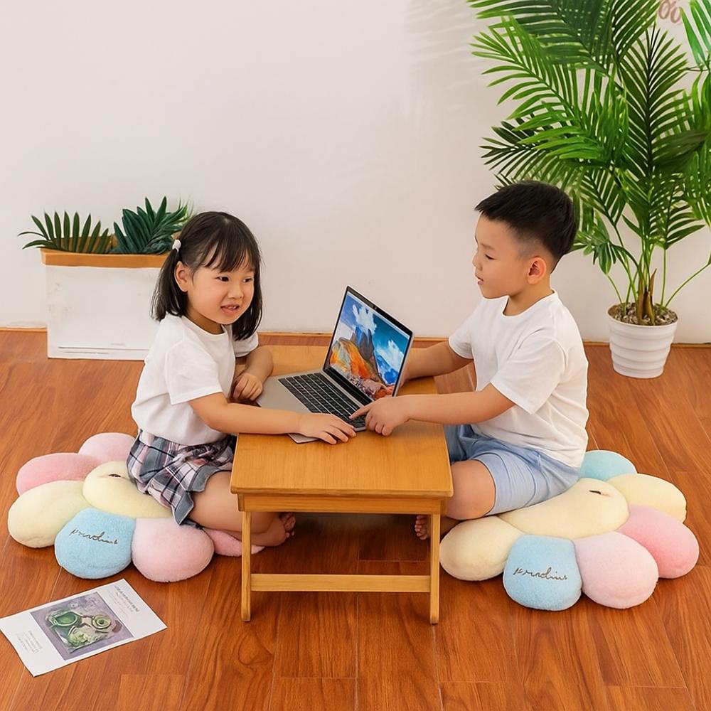 Large Size Seat Cushion 45cm Car Pillow Comfortable Colorful Sunflower Cushion  Chair