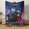 1 stuk, Onward Film Merchandise: Blauwe Elf Broers Woondecoratie Deken Perfect voor Bank, Bed, Reizen, Kamperen, Auto