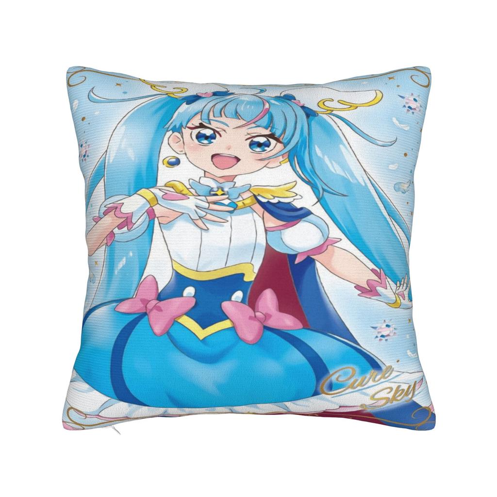 Anime Sky P-Precure Pillowcases Vintage Pillow Case For Couch Sofa Bedroom Comfy Pillow Cover