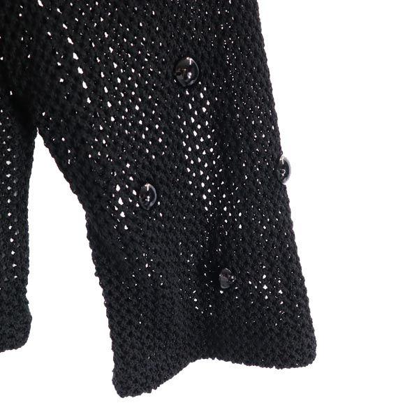 Rene Made In Japan Five-quarter Sleeve Cardigan 38 Openwork Knit Bolero Women Used