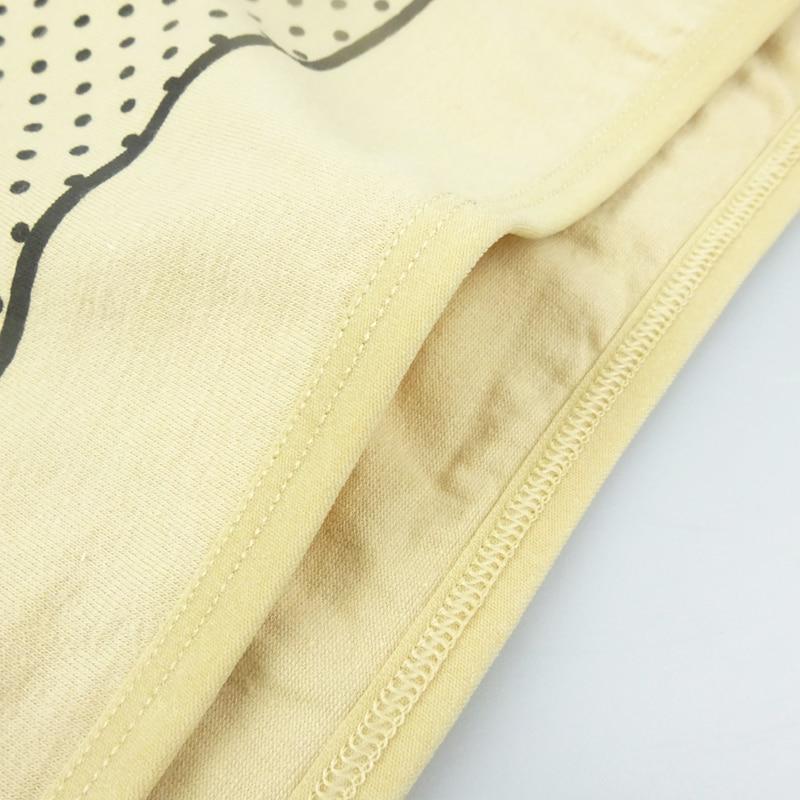 Cotton Mid-Rise Panties Plus Size Underwear for Women Cute Bow Dots Lady Briefs Lingerie 6 Pcs/set