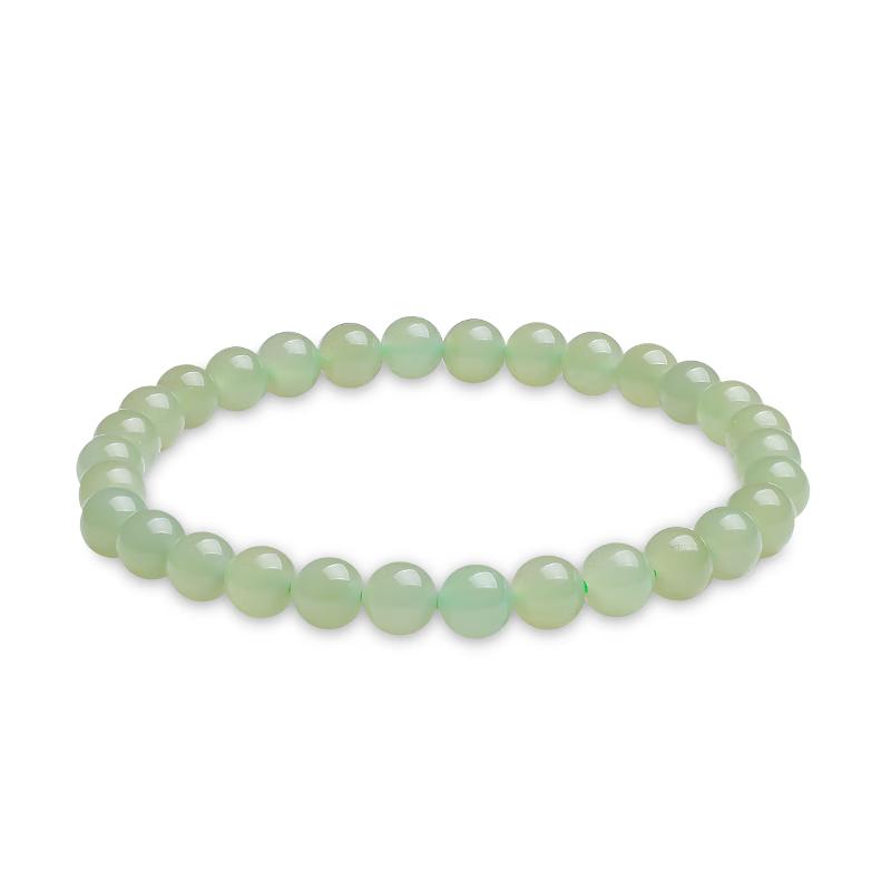 Zhou Dasheng Hetian Jade Beaded Bracelet