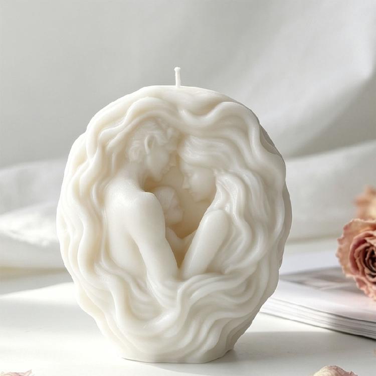 3D-Familien-Skulptur Silikonformen für Epoxidharz und handgefertigte Kerzen-Seifenherstellung Valentinstags-Jubiläumsgeschenk