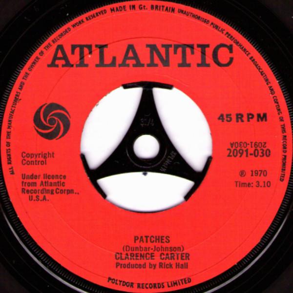 

7inch Record CLARENCE CARTER - Patches 2091030 Atlantic 1970 UK Rock Used