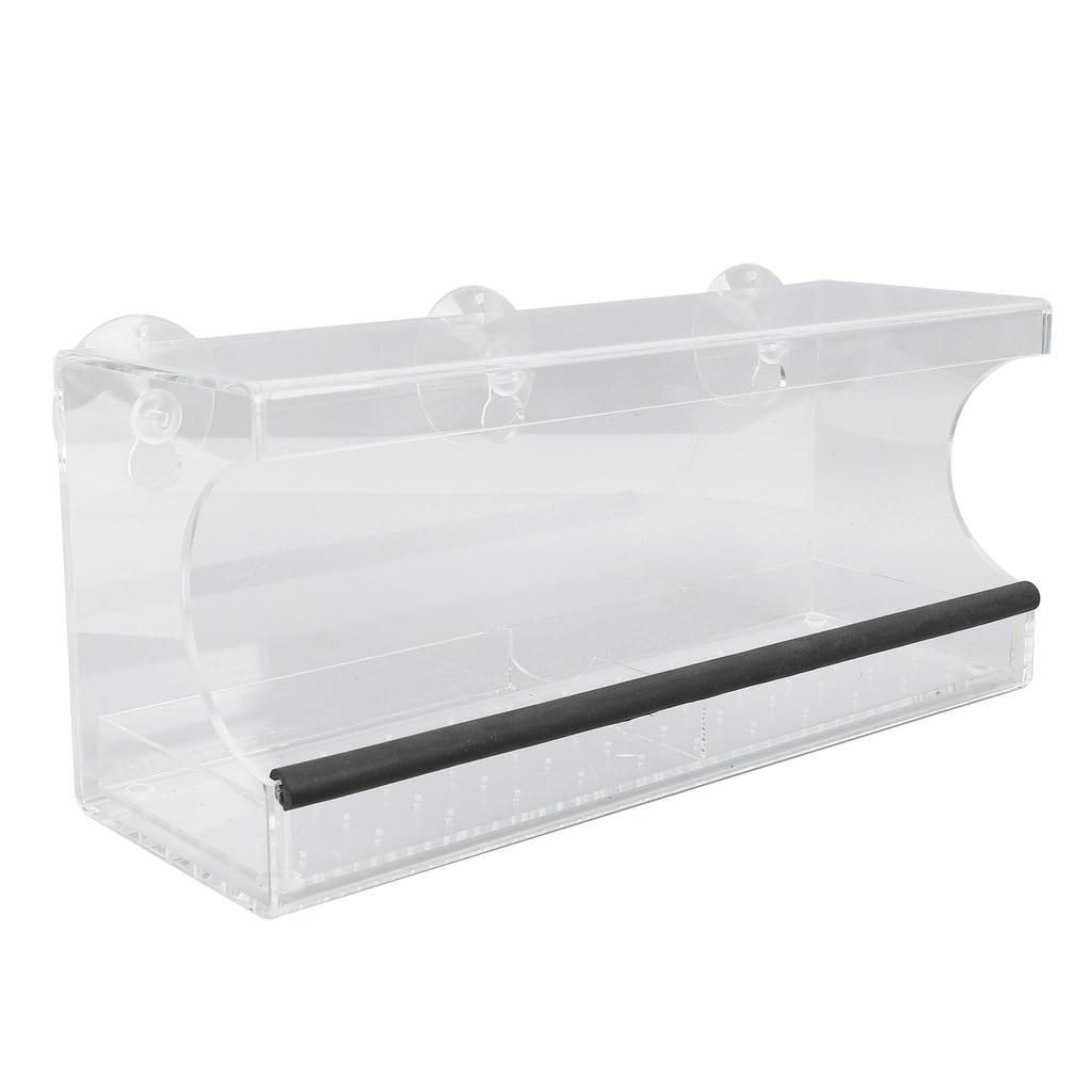 Window Bird Feeder Plastic Drop Proof Cute Transparent Bird House with Suction Cups for Home
