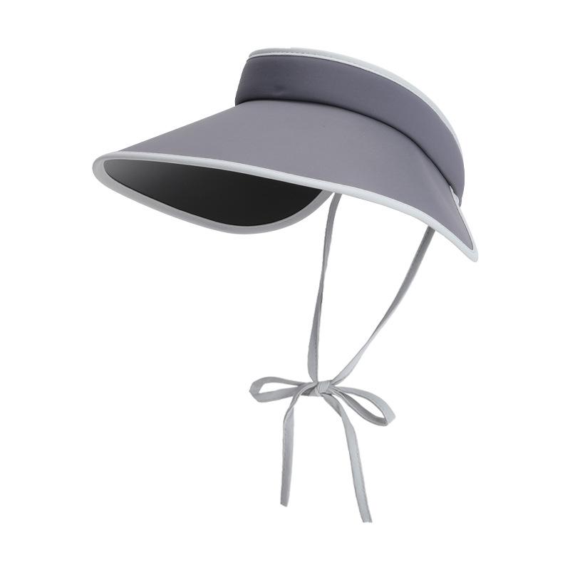 

Summer Ice Silk Eaves Empty Top Sun Hat Versatile Fashion Bow Sun Protection Hat UV Protection Sun Hat Children