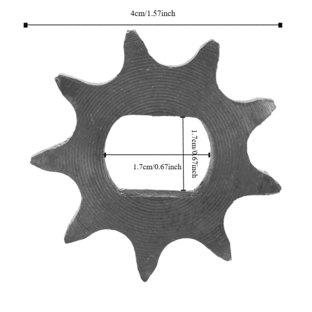 Durable 428 9T Chain Sprocket Inner 17X12mm Metal Motor Engine Sprocket Chain Wheel Electric Car