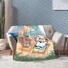 Bubu Dudu Throw Blanket for Couch Soft Cozy Plush Blanket Kawaill Couple Bears 50x60 Inches Multi-size Bedspread for All Seasons