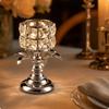Caged Candle Holder with Leaf Accents | Ornamental, Freestanding, Iron