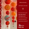Red Xi Lantern Wedding Decoration Set with Bride Photo Props and Chandelier