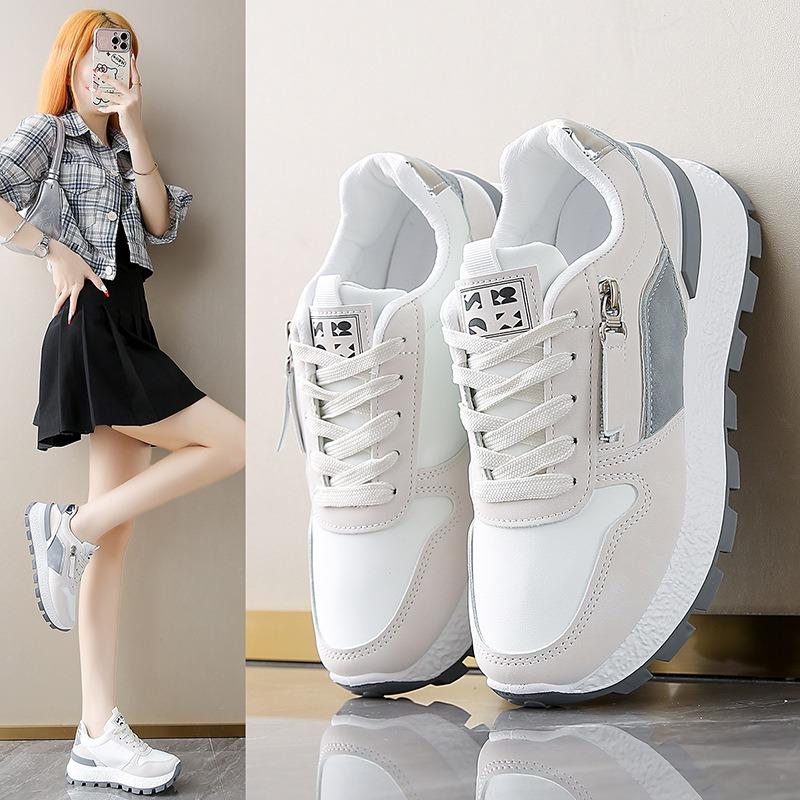 Retro mesh breathable red soft sole autumn new platform sports and leisure women's shoes