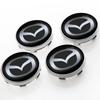 For Mazda 3 Alexa CX30 CX-4 CX5 CX-5 CX8 CX-8 CX-30 CX9 4pcs Car Rim Cover Decal Tire Wheel Center Hub Cap Sticker Emblem Decal