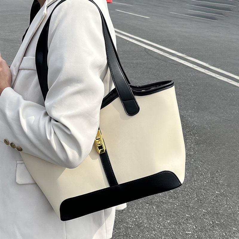 Korean Style Large Capacity Tote Bag - 2025 New Texture Student & Women’s Commute Shoulder Bag