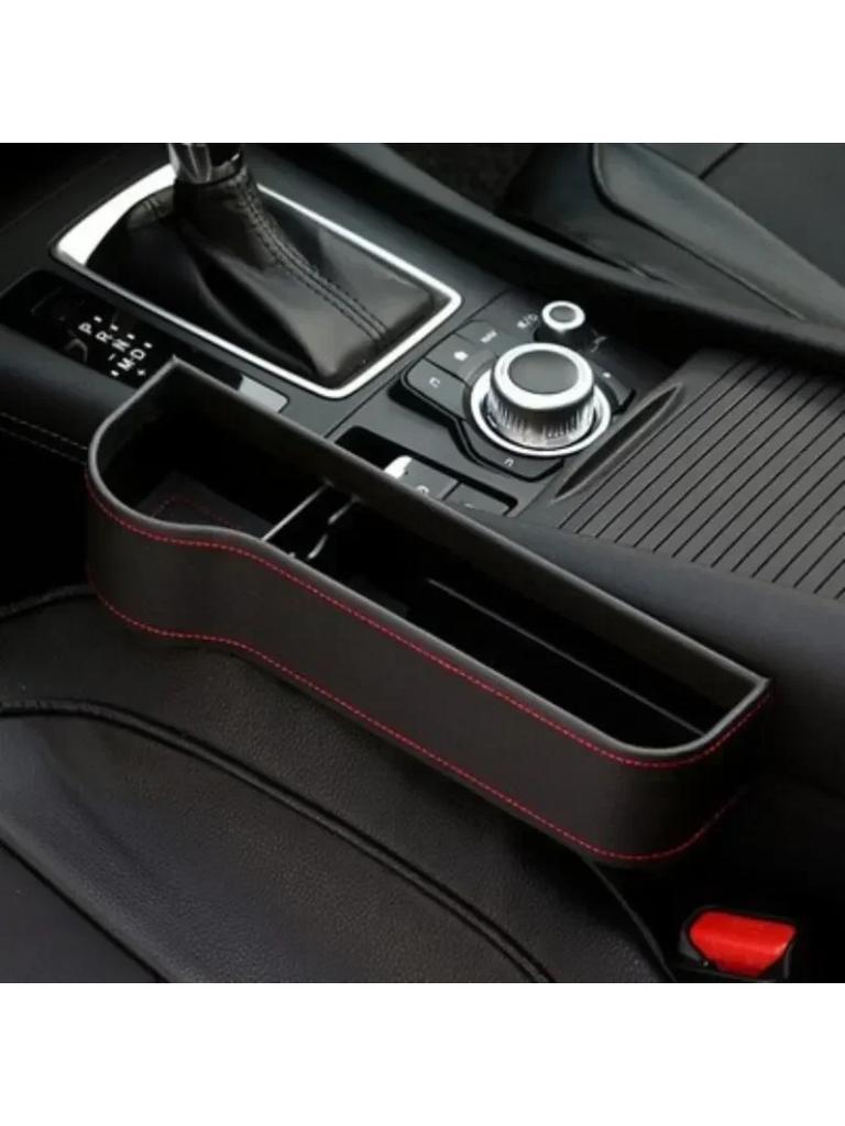 Car Seat Crevice Storage Box Seat Gap Slit Pocket Catcher Organizer Universal Car Seat Organizer Card Phone Key Holder Pocket