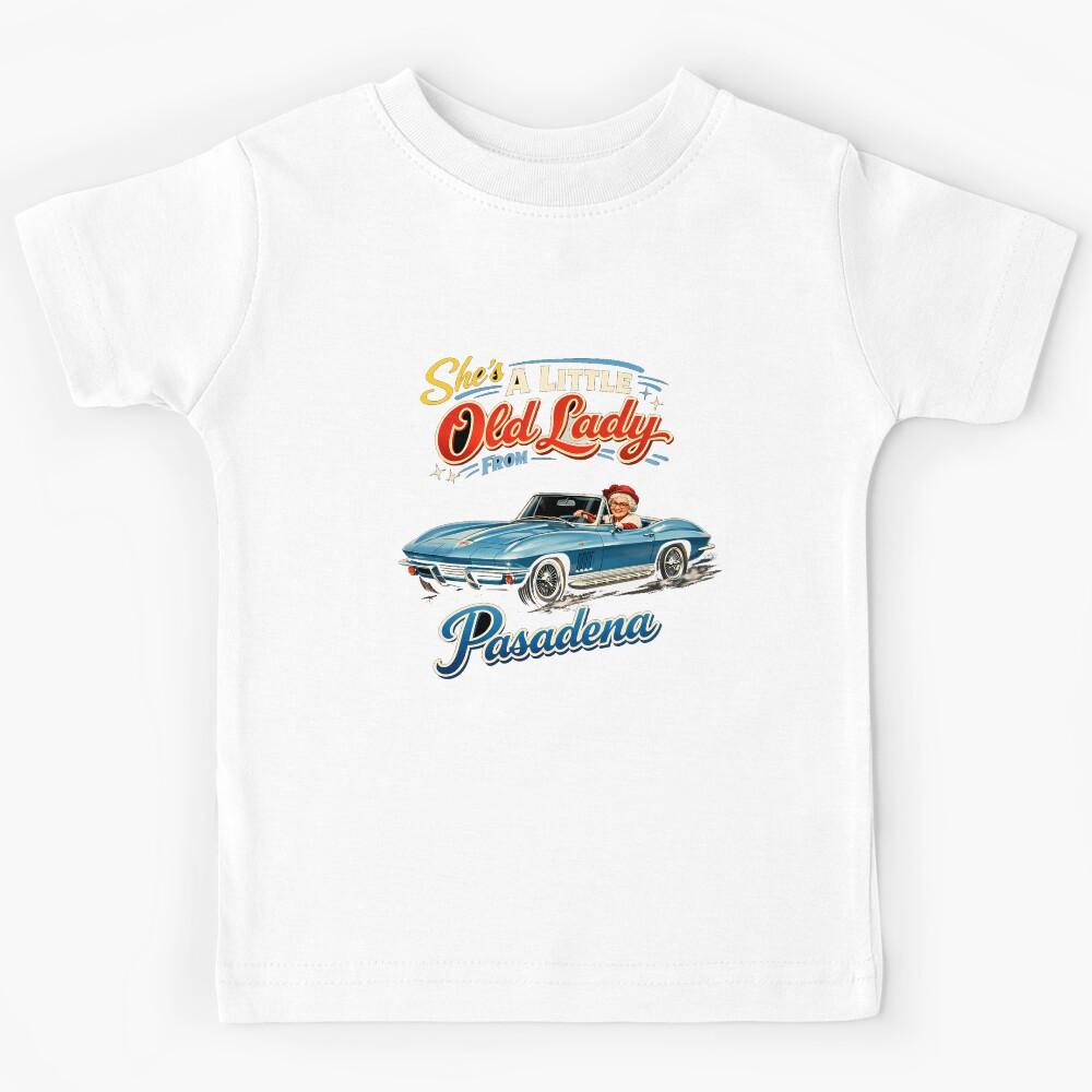 Little Old Lady In Her Convertible Kids T-Shirt 130