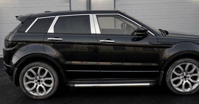 Kapı direği kalıplama (6 adet, paslanmaz çelik) Range Rover Evoque 2012-2018 için