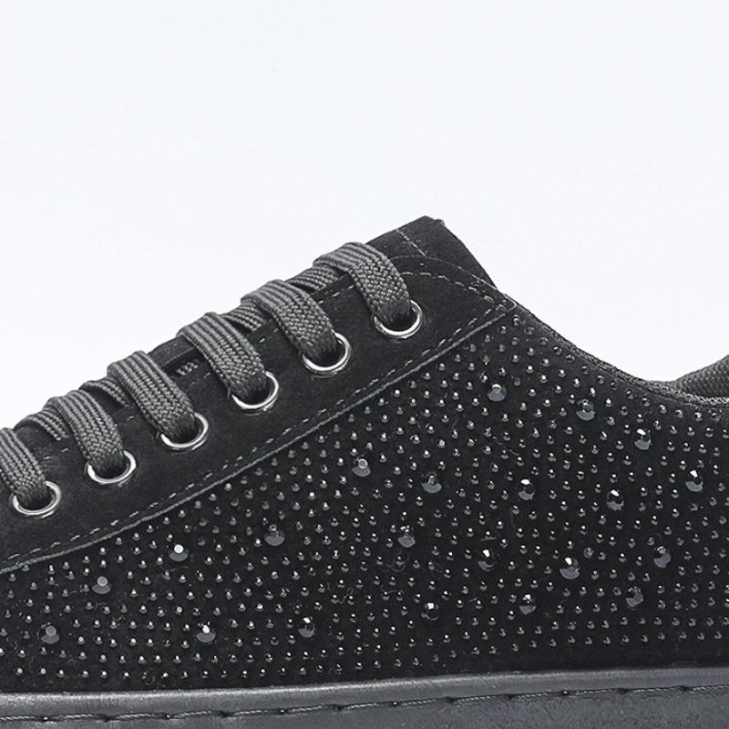 Fashion Men's Casual Shoes Luxury Rhinestone Men Board Shoes High Quality Moccasins Classic Comfortable Breathable Sneakers New