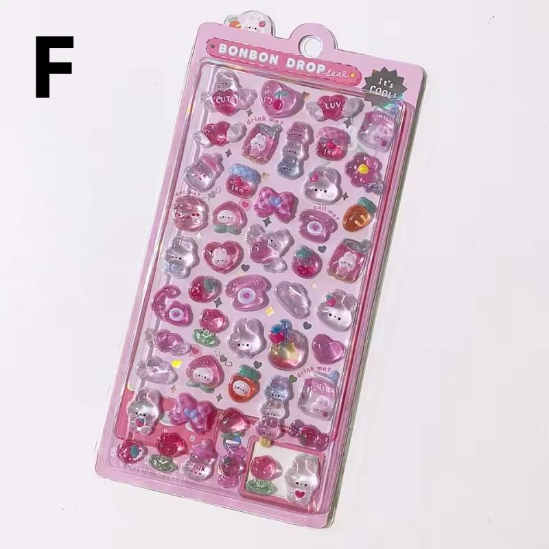 

Cute Cartoon 3D Stickers Kawaii Deco Stickers DIY Phone Luggage Motorcycle Laptop Suitcase Decal Sticker