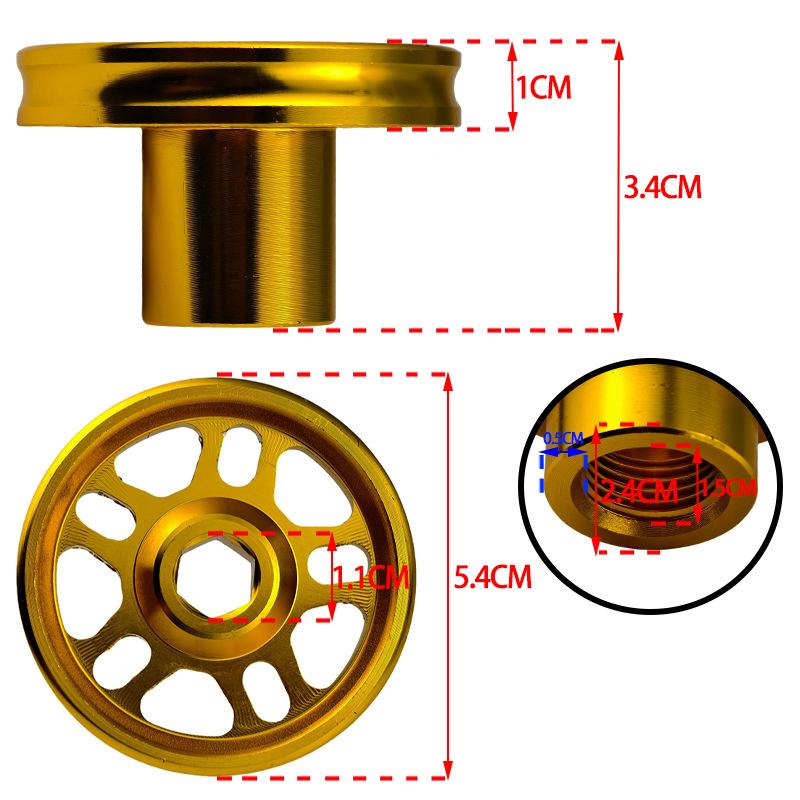 Motorcycle modified CNC aluminum alloy material, multi-color optional motorcycle front fork cup, fine workmanship and wear resistance