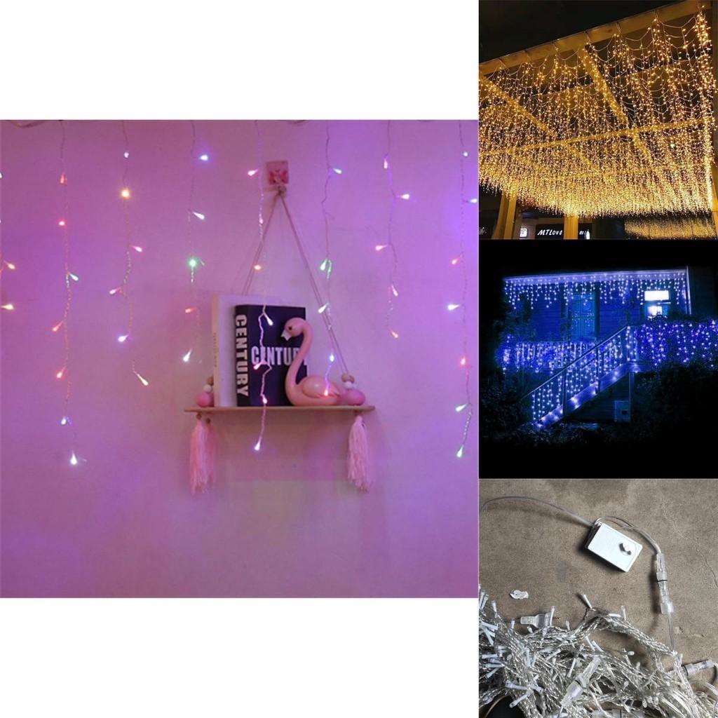 Waterproof 13-130ft Curtain Icicle Lights Led Fairy Christmas Indoor Outdoor Wedding Party