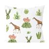 New Summer Green Small Fresh Plant Giraffe Pillowcase Home Sofa Pillowcase