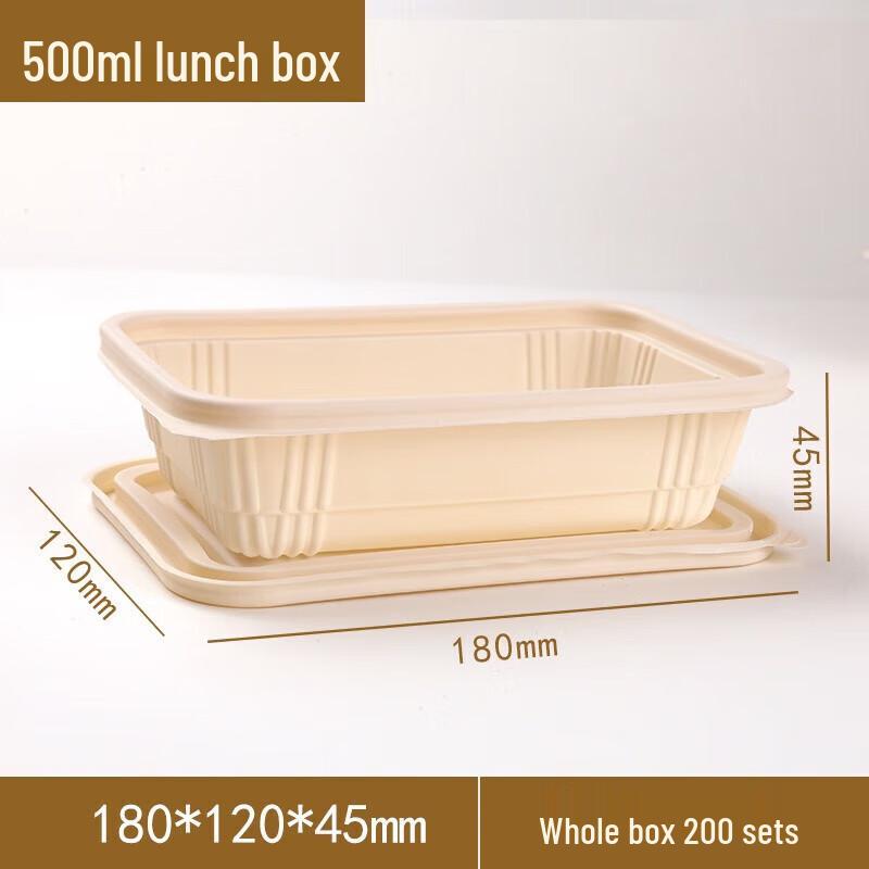 Zebian Corn Starch Disposable Bento Boxes