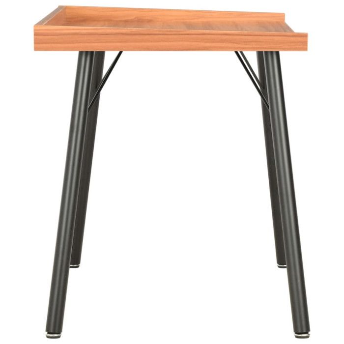 Bureau - Marron - 90x50x79 cm - Bois d'ingénierie - Design contemporain - Montage facile