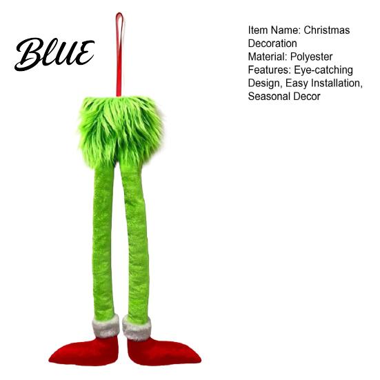 Plüsch-Elfenbeine für Auto Lustiges Hängendes Ornament Weihnachtsbaum-Deko mit Weichen Dekorativen Requisiten Plüsch Rot Grün Feiertags-Anhänger Rückspiegel,