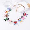 Niche Unique Creative Design Sense Hand-woven Cartoon Three-dimensional Villain Imitation Pearl Female Collarbone Chain