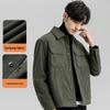 Fengmao Men's Corduroy Short Workwear Jacket