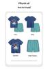 European Style Boys' Summer Two-Piece Cotton Sports Set - Short-Sleeve Top & Shorts