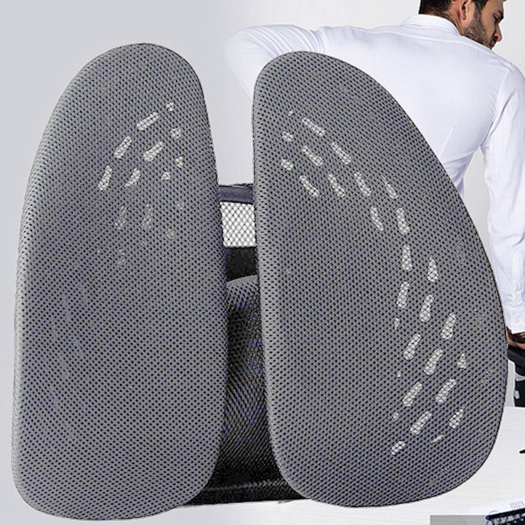 Lumbar Support Chair Back Support Breathable Mesh Ergonomic   Relaxing Chair Back Cushion for   Car
