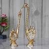 Dancing Cute Swan Couple Statues Decorative Bird Figurines Showpieces
