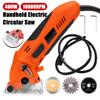400W 10000RPM Mini Circular Saw Electric Saw Ceramics Metal Wood Cutting Woodworking DIY Power Tool with 3pc Blades