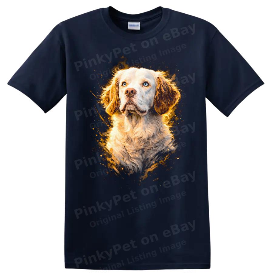 Dog Portrait T Shirt Golden Retriever Dog Lover Gift w/ Cute Tee