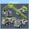 Alloy Simulation Rescue Fire Truck Children Inertia Car Toy Extensible Ladde