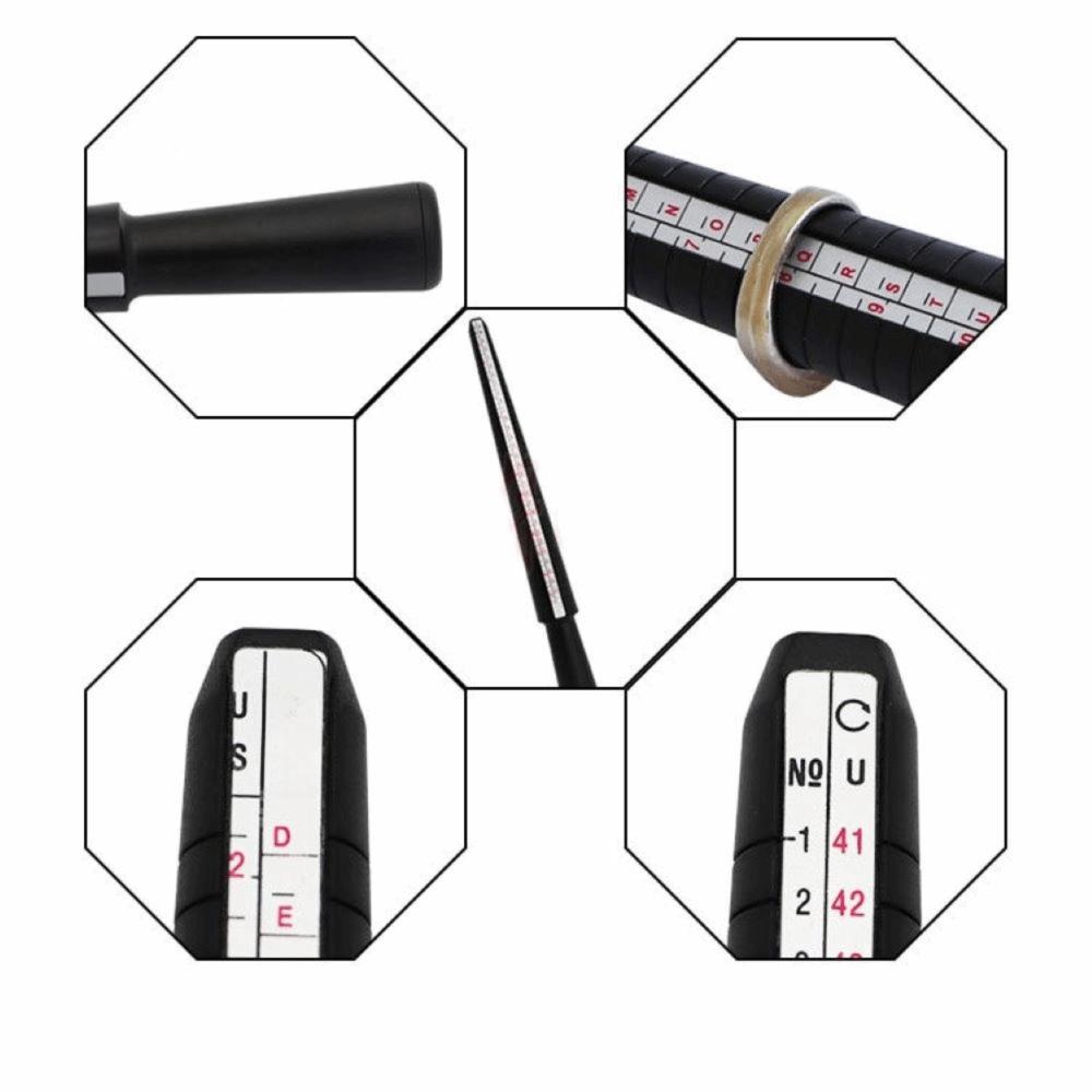 US Size DIY Measuring Plastic Measurement Stick Gauge Tool Ring Mandrel Finger Gauge Ring Sizer