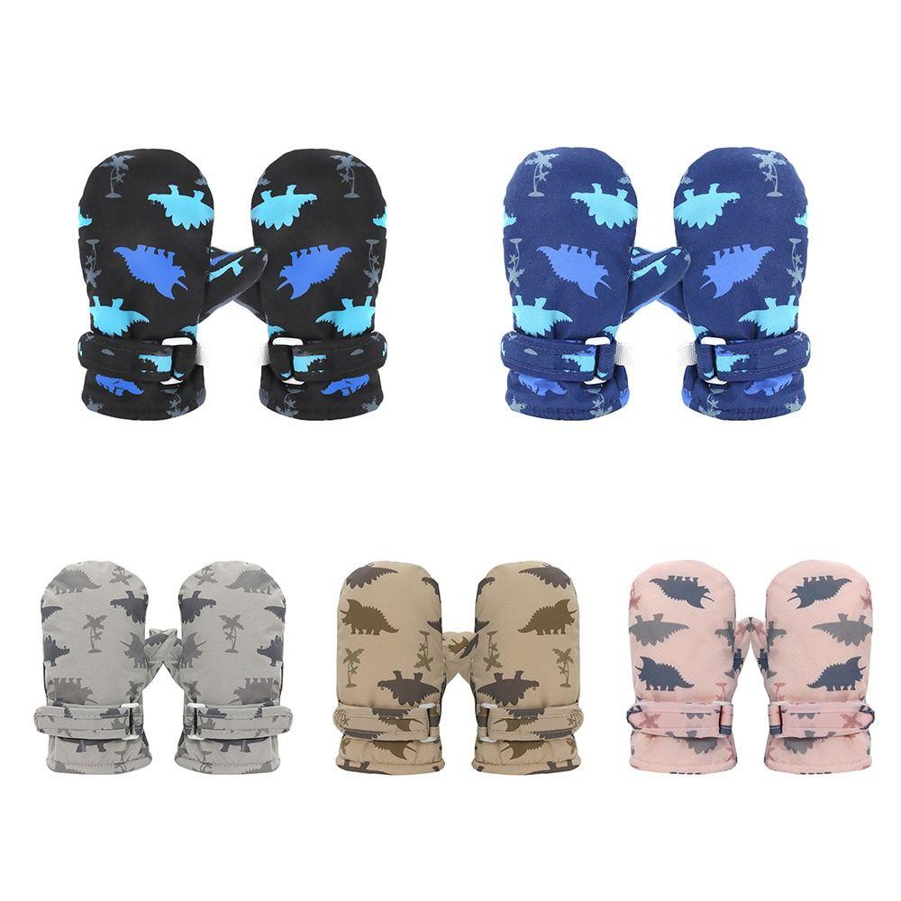 4-8 Years Windproof Children Skiing Gloves Waterproof Mittens Winter Warm Gloves  for Kids Toddler
