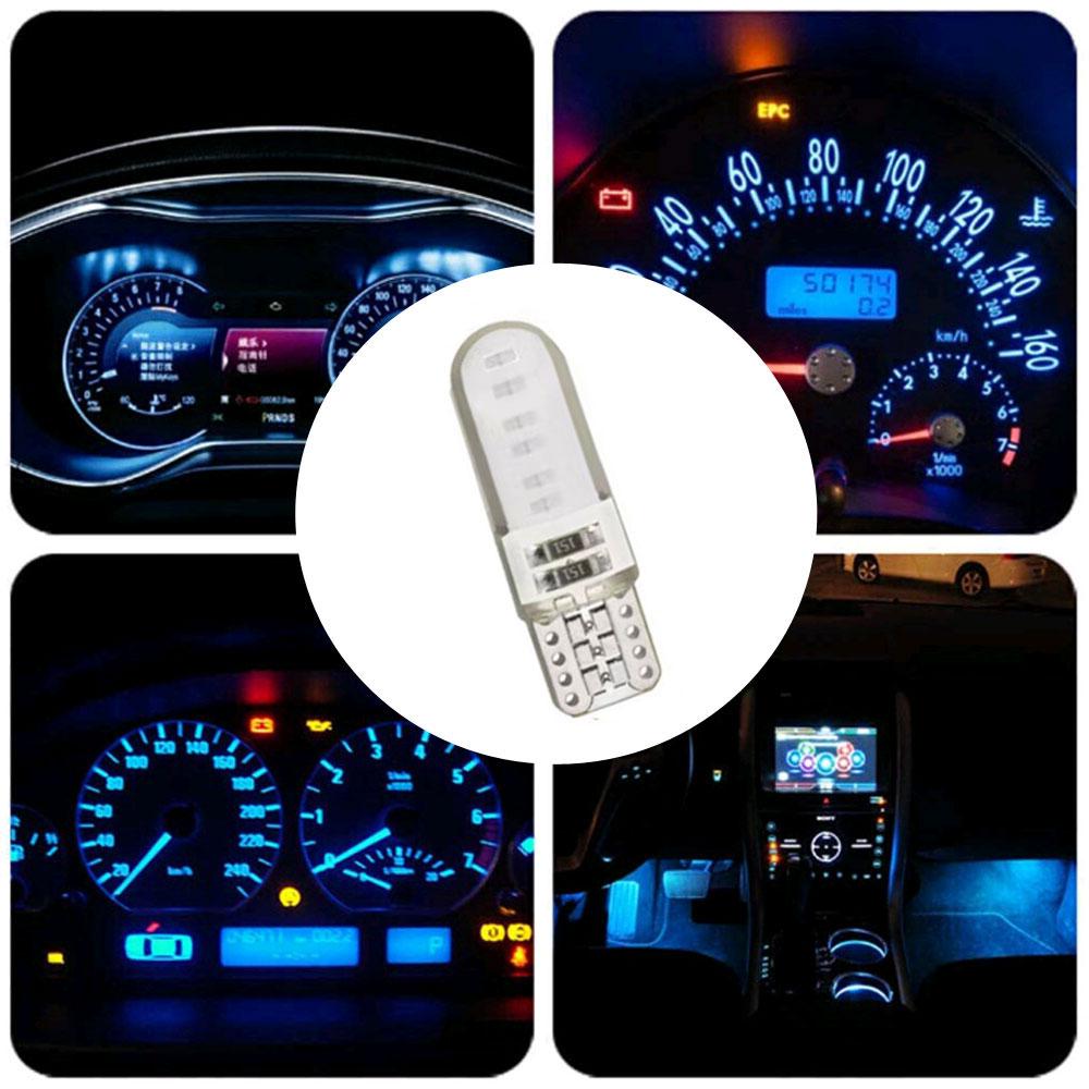 10pcs Universal W5W 501 T10 Car Lights Led Bulbs COB 12V Smd Decorative Light Side Bulbs Car Lights Interior Accessories