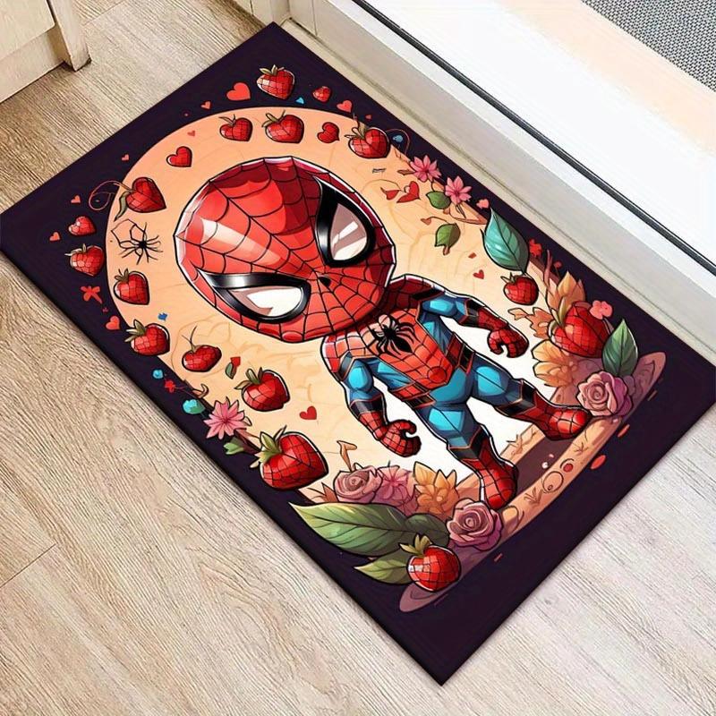 

1pc Spider-man Pattern Area Rug Soft Flannel Floor Mat for Living Room, Office, Bedroom and Carpet, Sofa Coffee Table Floor Mat 60cm by 90cm