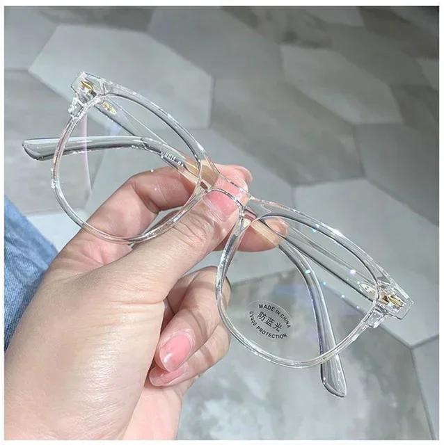 New Vintage Transparent Computer Glasses Frame Women Men Anti Blue Light Eyewear Blocking Glasses Optical Spectacle