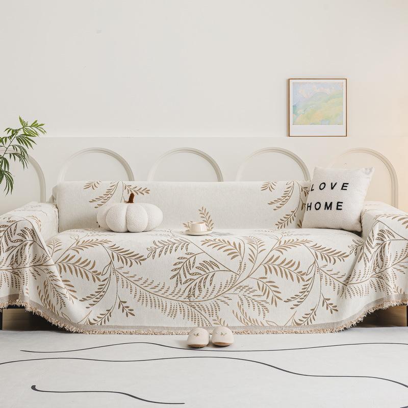 High Sense Chenille Sofa Handtuch Überzug Stoff Kissen Vier Jahreszeiten Universell All-Inclusive Sofaüberwurf