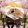 1pc mouse cheese Folding umbrella automatic open/close, 8-Rib Durable Frame, Compact Folding Design, Ideal Birthday1107L