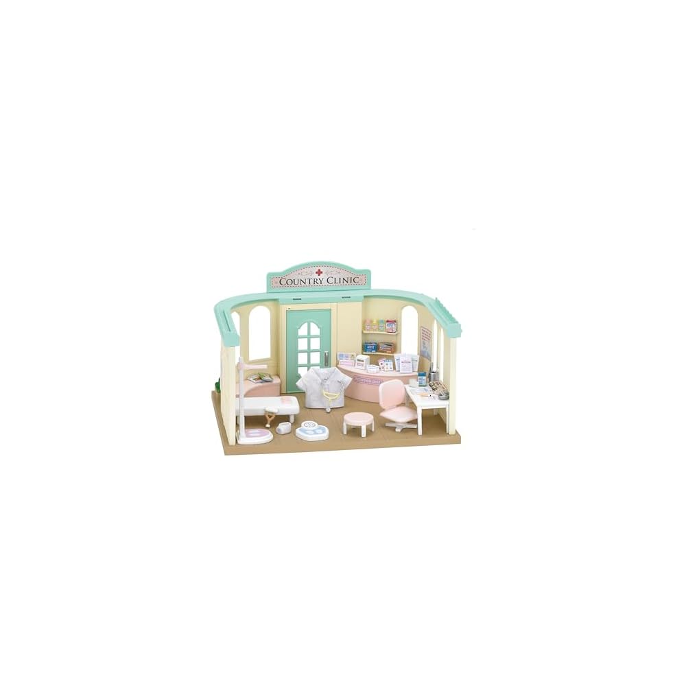 

Sylvanian Families Doctor s Office Playset H-12 ST Mark Certified for Ages 3+ Dollhouse Toy