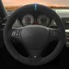 Ized Car Steering Wheel Cover Black Suede Steering Wheel Braid For BMW M Sport M3 E90 E91 E92 E93 E87 E81 E82 E88 X1 E84