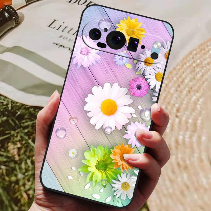 For Google Pixel 9 Pro XL Case Cool Painted Silicone TPU Soft Cover for Googe Pixel 9 9 Pro 8A Cases Black Protective Shells