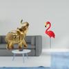 Elephant Bird Statue Desktop Ornament Resin Art Crafts Animal Sculpture Decorative Figurine for